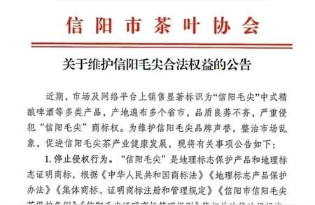 品牌争议！信阳毛尖啤酒涉侵权真相