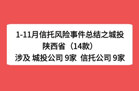 陕西省城投信托产品风险事件深度剖析